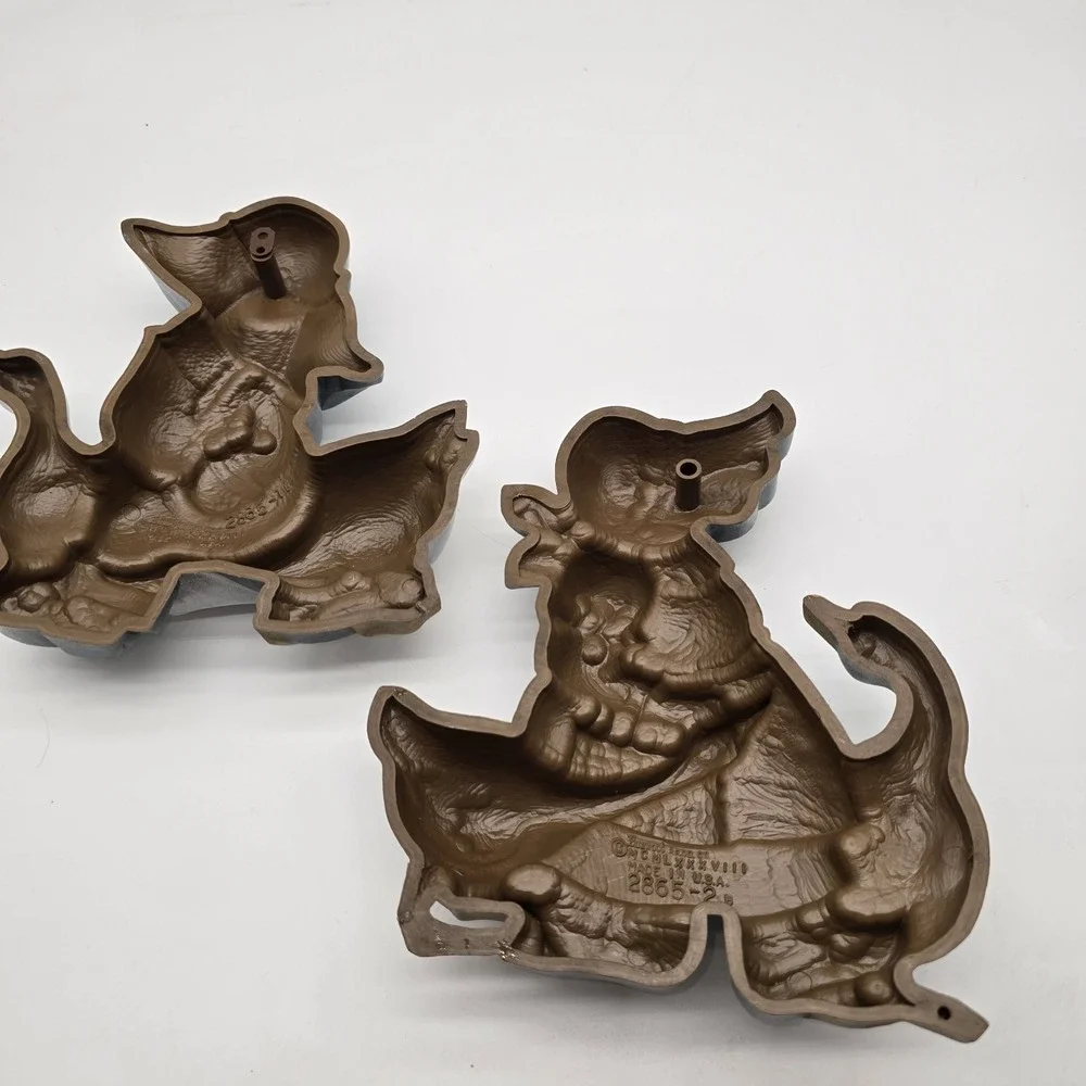 Homeco Burwood VTG Yr 1988 Blue Country Boy & Girl & Duck Geese Wall Art 2865